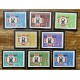 ALBANIA 1963 SERIE COMPLETA NUEVA MINT DENTADO Y SIN DENTAR CRUZ ROJA